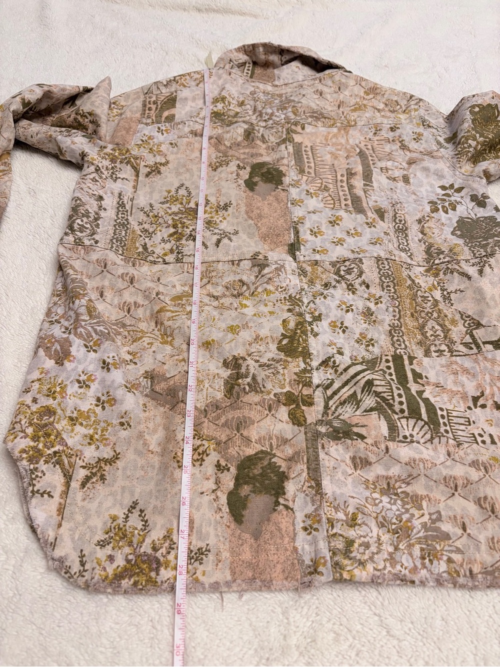 Anthropologie Pilcro Medium shirt jacket outdoor printed camo cheetah shacket - Picture 13 of 15
